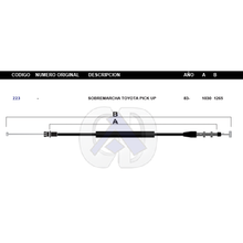 Cargar imagen en el visor de la galería, Chicote de Sobre Marcha Toyota Pick Up Modelo.1983-
