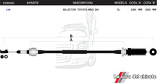 Cargar imagen en el visor de la galería, Chicote Selector de Velocidades Toyota Hino 300 Modelo.2012-