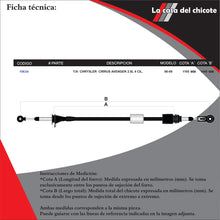 Cargar imagen en el visor de la galería, Chicote Selector de Velocidades T/A Chrysler Cirrus Avenger 2.0L 4cil. Modelo.06-09
