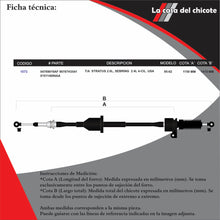 Cargar imagen en el visor de la galería, Chicote Selector de Velocidades T/A Stratus Sebring 2.0L USA Modelo.95-02
