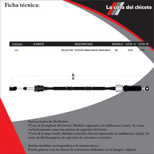 Cargar imagen en el visor de la galería, Chicote Selector de Velocidades Toyota Hiace Pasajero Modelo.2006-
