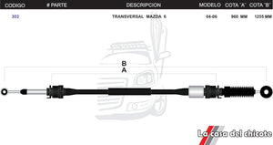 Juego Selector De Velocidades Mazda 6 Mod.04-06