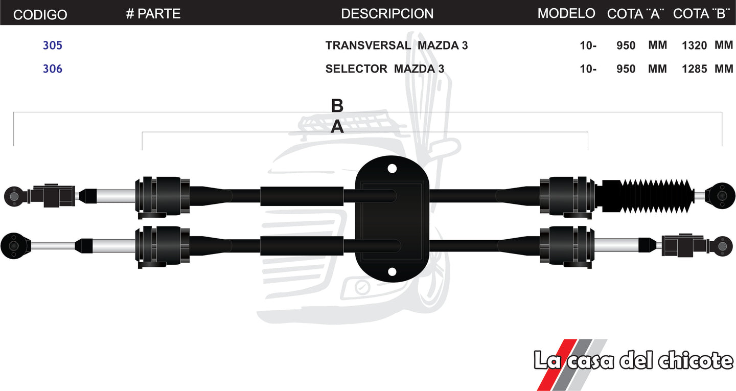 Juego Selector De Velocidades Mazda 3 Mod.2010