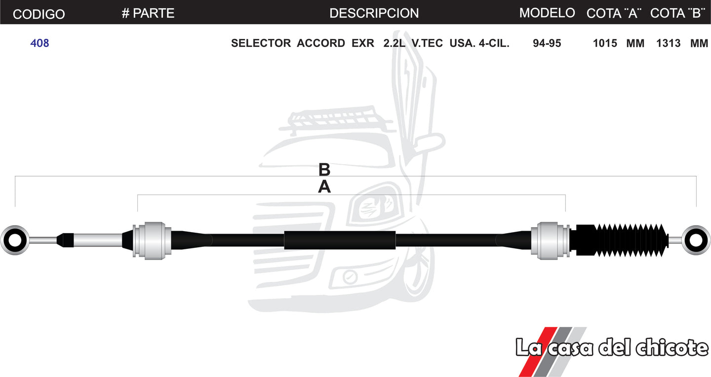 Juego Selector De Velocidades Accord EXR Mod.94-95