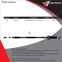 Cargar imagen en el visor de la galería, Chicote Selector de Velocidades T/A Chevy Monza Astra Nacional 1.8L Modelo.2001-
