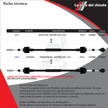 Cargar imagen en el visor de la galería, Kit Chicote Selector De Velocidades Saturn Vue 4cil. 02-07
