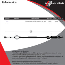 Cargar imagen en el visor de la galería, Kit De Chicotes Selector/transversal De Velocidades Platina
