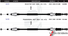 Cargar imagen en el visor de la galería, Juego Chicote Selector de Velocidades Seat Ibiza Modelo.08-
