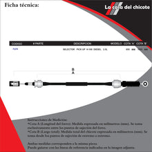 Cargar imagen en el visor de la galería, Chicotes Velocidades H100 Van Wagon Diesel 2.5 2008-2015
