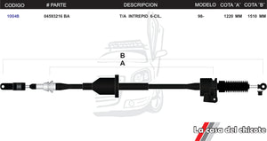 Chicote Selector de Velocidades T/A Intrepid Modelo.98-