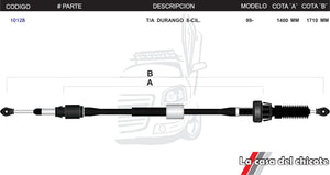 Chicote Selector de Velocidades T/A Durango 8cil. Modelo.99-