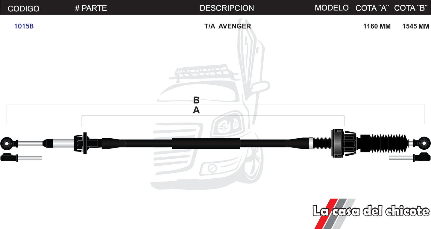 Chicote Selector de Velocidades T/A Avenger