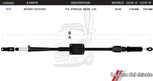 Chicote Selector de Velocidades T/A Neon Stratus 2.0L Modelo.95-00