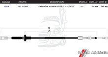 Cargar imagen en el visor de la galería, Chicote De Clutch (Embrague) Hyundai Atos 1.1L Corto Modelo.2001-
