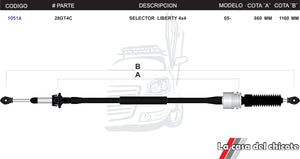 Chicote Selector de Velocidades Liberty 4x4 Modelo.2005-