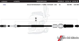 Chicote Selector De Velocidades Magnum K Turbo Voyager USA Modelo.83-