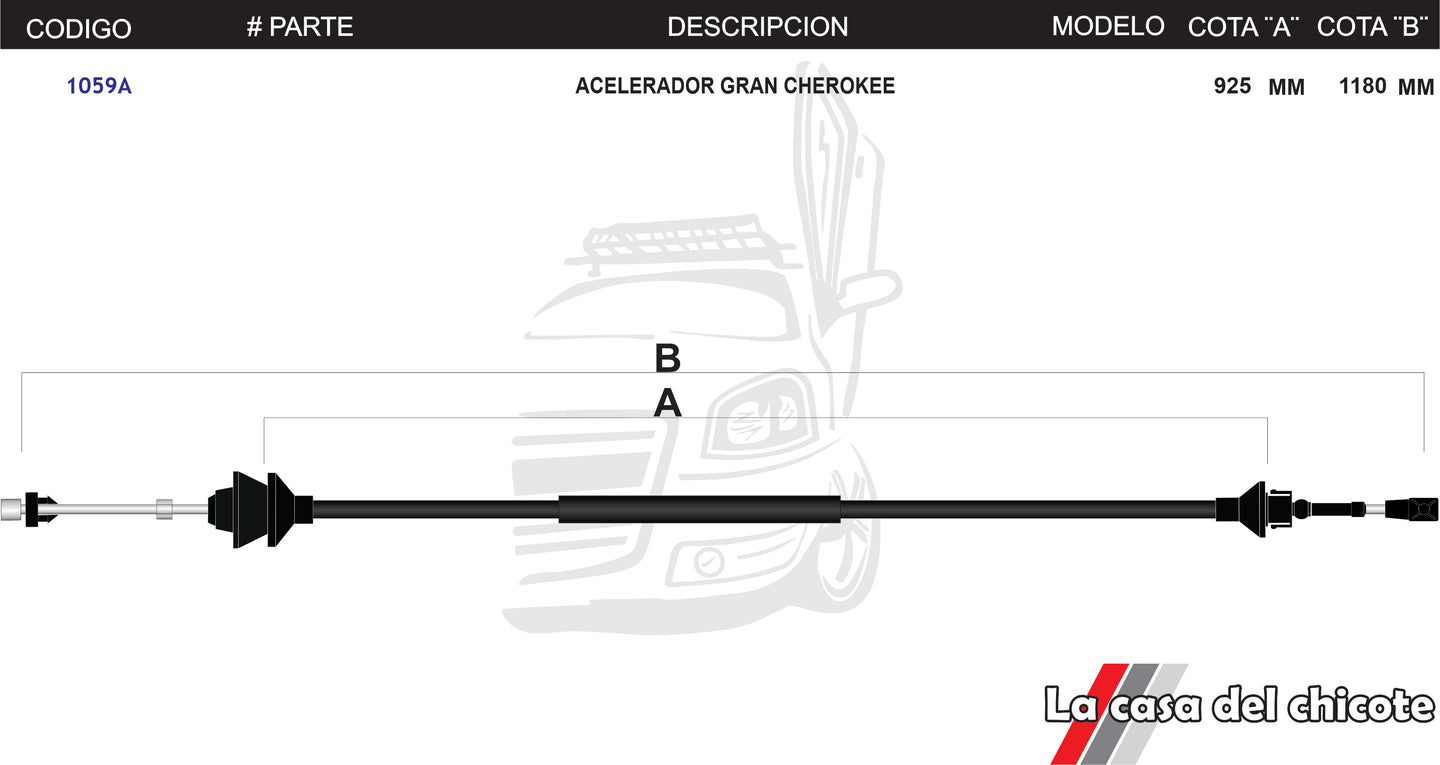 Chicote de Acelerador Gran Cherokee