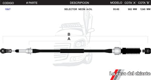 Chicote Selector de Velocidades Neon 4cil. Modelo.95-00