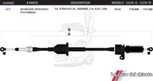 Cargar imagen en el visor de la galería, Chicote Selector de Velocidades T/A Stratus Sebring 2.0L USA Modelo.95-02
