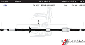 Chicote Selector de Velocidades T/A Jeep Grand Cherokee Modelo.2006-