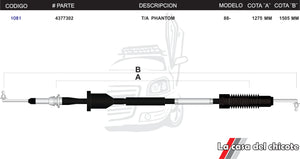 Chicote Selector de Velocidades T/A Phantom Modelo.88-