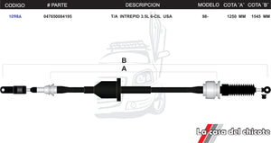 Chicote Selector de Velocidades T/A Intrepid 3.5L 6cil. USA Modelo.98-