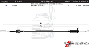 Chicote de Sobre Marcha Monza Nova Cultass 77 Omega Phoenix Modelo.76-77