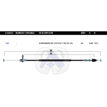 Cargar imagen en el visor de la galería, Chicote de Sobre Marcha Toyota T100 3.0L Modelo.1993-
