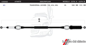 Chicote Transversal Honda Accord 1.5L U.S.A Modelo.95-