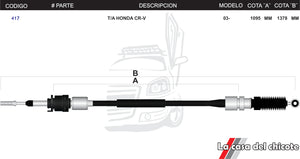 Chicote Selector de Velocidades Honda Cr-v Modelo.2003-