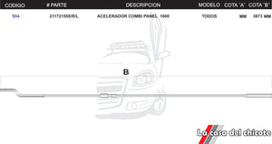 Chicote de Acelerador Combi Panel 1600 Modelo-Todos