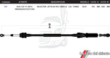 Cargar imagen en el visor de la galería, Chicote Selector de Velocidades Jetta A4 Beetle 2.0L Turbo Mod.92-01
