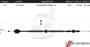 Chicote de Acelerador Pointer 2.0L Modelo.98-00