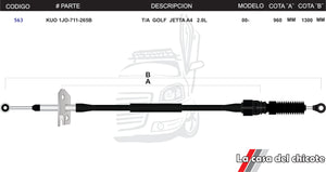 Chicote Selector De Velocidades T/A Golf Jetta A4 2.0L Modelo.2000-