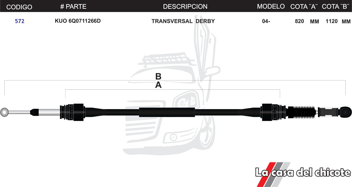 Chicote Transversal Derby Modelo.2004-