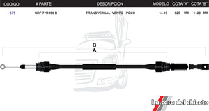 Chicote Transversal Vento Polo Modelo.2014-2019