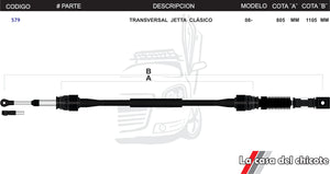 Chicote Transversal Jetta Clásico Modelo.2008-