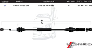 Chicote Selector de Velocidades Sportvan Modelo.2007-