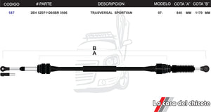 Chicote Transversal Sportvan Modelo.2007-