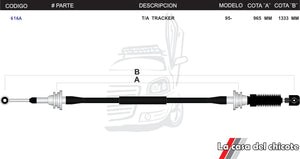 Chicote Selector de Velocidades T/A Tracker Modelo.95 -