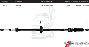 Chicote Selector de Velocidades T/A Saturn USA Modelo.95-96