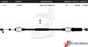 Chicote Selector de Velocidades Cavalier Modelo.96-