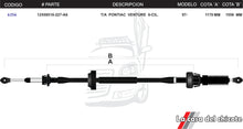 Cargar imagen en el visor de la galería, Chicote Selector de Velocidades T/A Pontiac Venture 6cil. Modelo.97-
