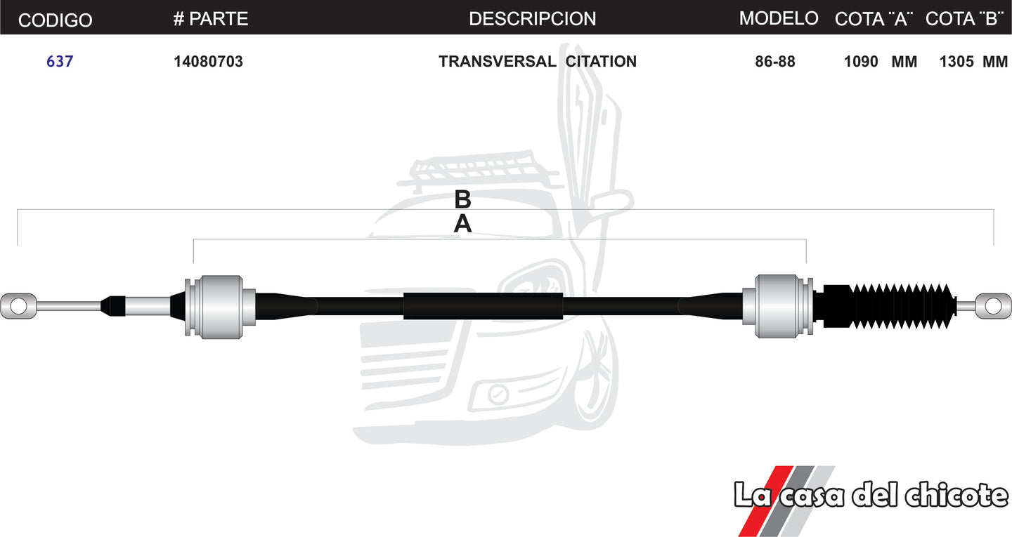 Chicote  Transversal Citation Modelo.86-88