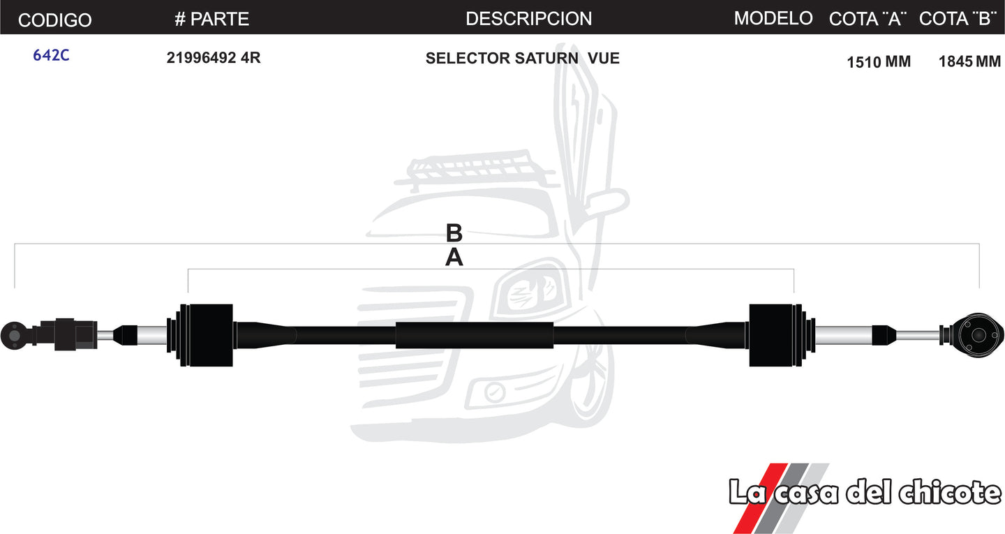 Chicote Selector de Velocidades Saturn Vue