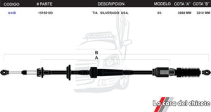 Chicote Selector de Velocidades T/A Silverado USA Modelo.2003-