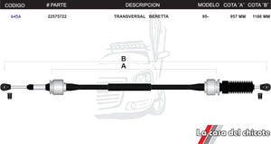 Chicote Transversal Beretta Modelo.95-