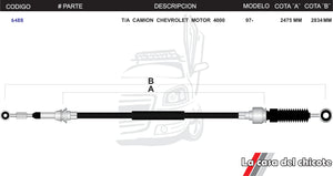 Chicote Selector de Velocidades T/A Camion Motor 4000 Modelo.97-