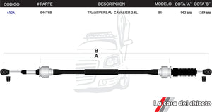 Chicote Transversal Cavalier 2.8L Modelo.91-