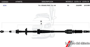 Chicote Selector de Velocidades T/A Grand Prix 3.1L V6 Modelo.99-